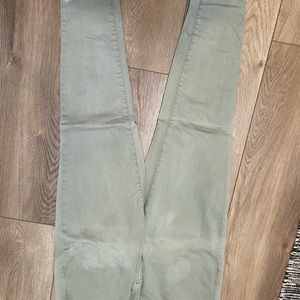 Lane Bryant mid rise super stretch Jeans size 16. Sage green color